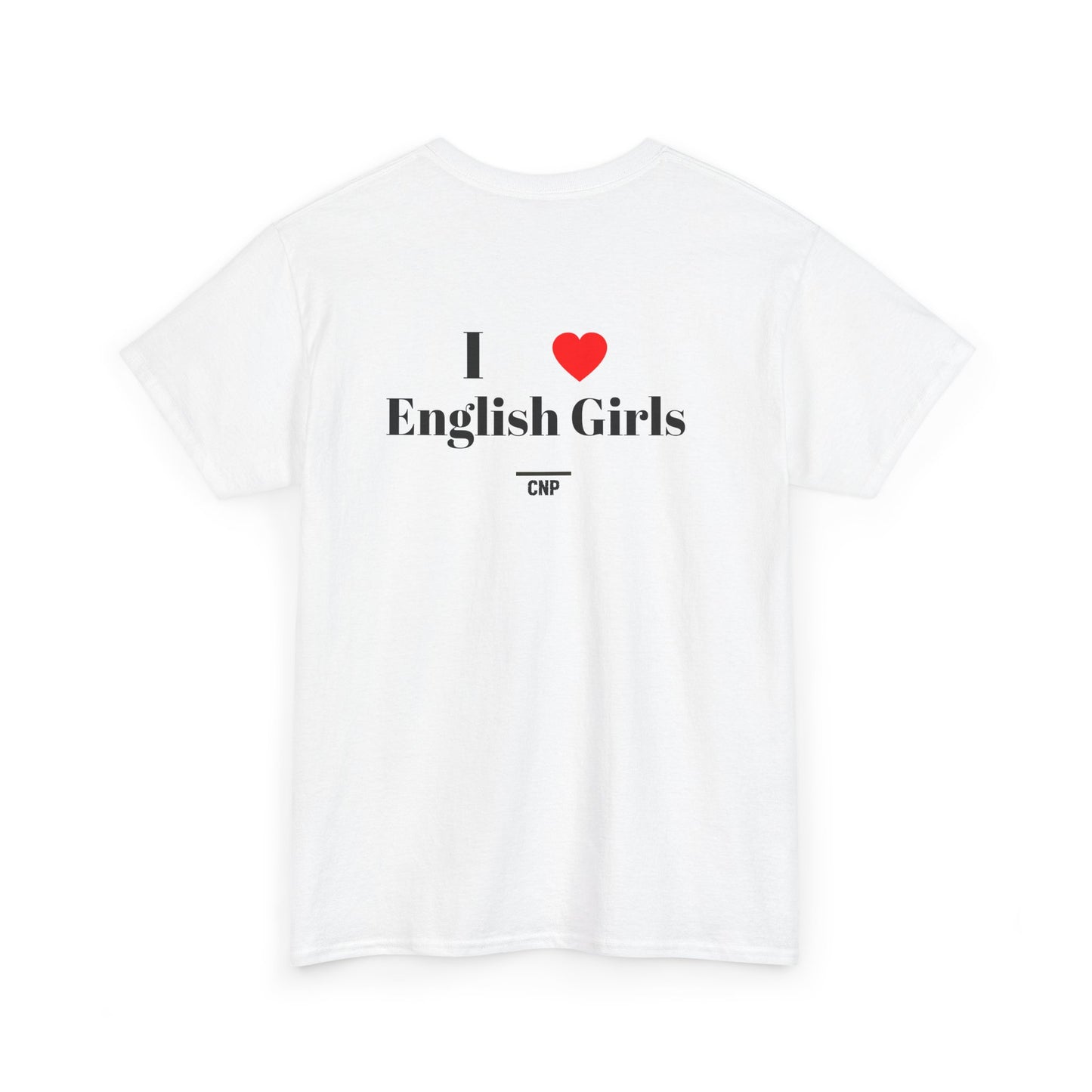“I ❤️English Girls” Unisex Heavy Cotton Tee