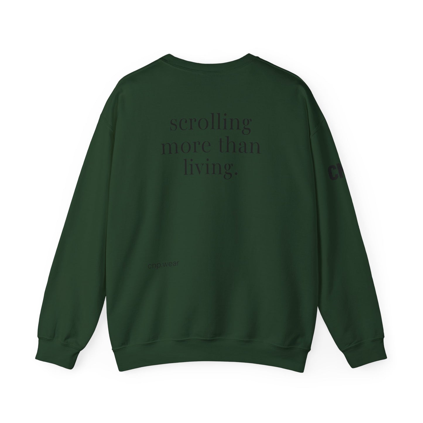 Scrolling more than living sweatshirt