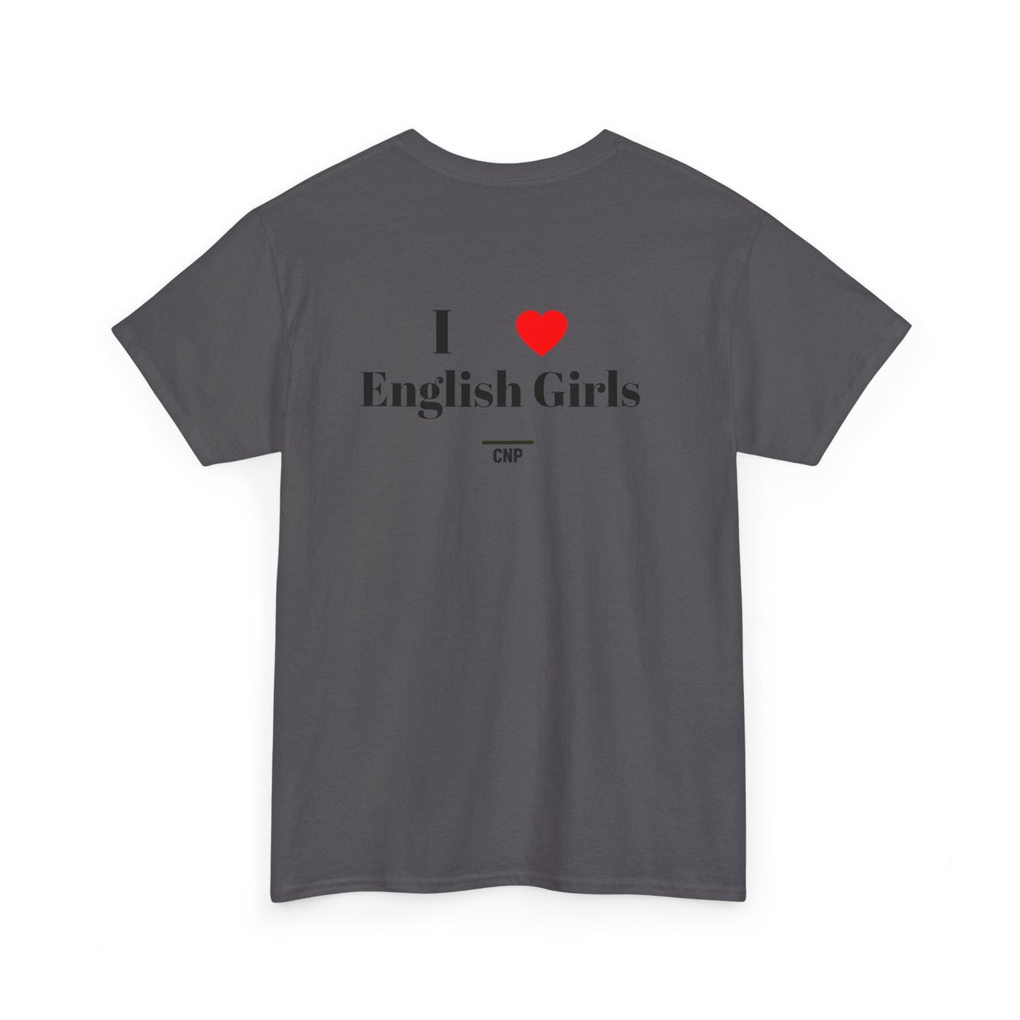 “I ❤️English Girls” Unisex Heavy Cotton Tee
