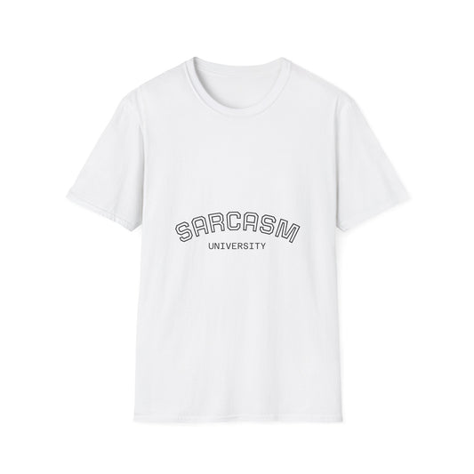 Sarcasm University T-Shirt | Surfing the Wave Tee | Funny Graphic Shirt | Unisex Casual Wear | Gift for Surfing Lovers