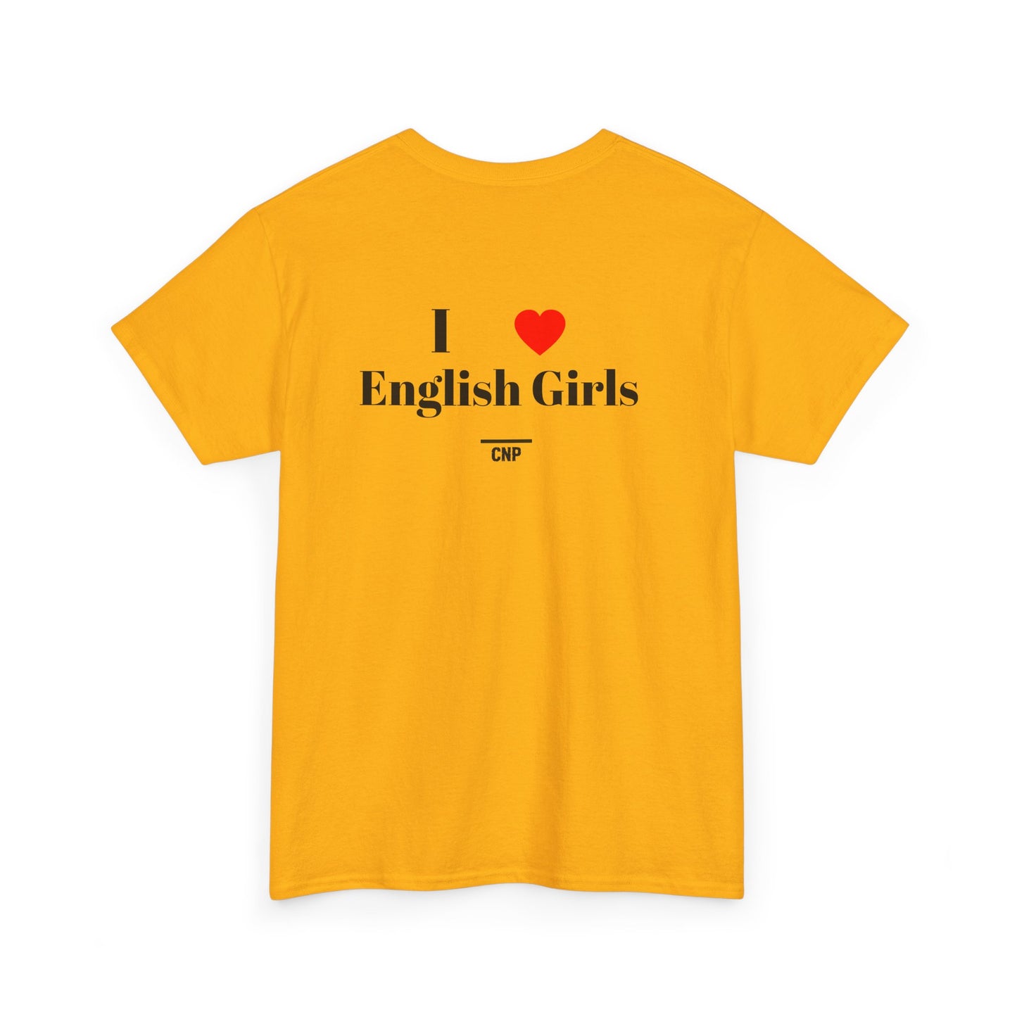 “I ❤️English Girls” Unisex Heavy Cotton Tee